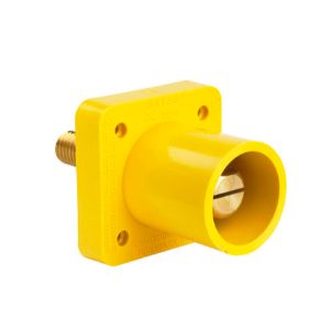 PASS AND SEYMOUR PS40MRSB-Y Panel Mount Locking Connector, Yellow, | CH4JVC