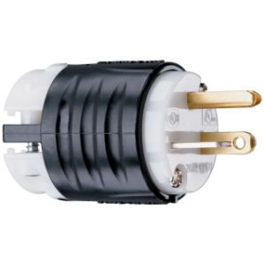 PASS AND SEYMOUR PS5366-X Plug, 20A, 125V, Black And White | CH3ZNX