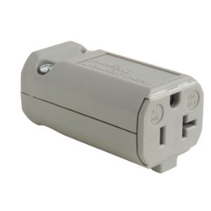 PASS AND SEYMOUR PS5369-GRY Connector, Gray, 125V, Double Pole, 12-18 Awg | CH4EVZ