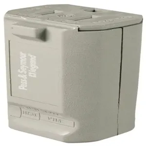 PASS AND SEYMOUR PS5969-GRY Connector, Gray, 125V, Double Pole, 0-14 Awg | CH4EWA