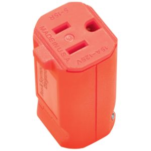 PASS AND SEYMOUR PS5969-O Connector, Orange, 125V, Double Pole, 12-18 Awg | CH4EWB