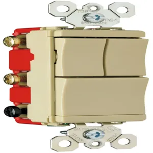 PASS AND SEYMOUR PS8111-20I Decorator Switch, Combination, Ivory, 277V, Single Pole | CH4KDR