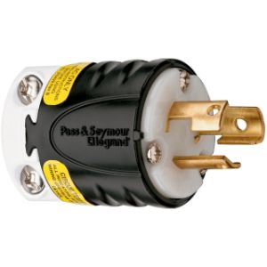PASS AND SEYMOUR PSL515-PGCM Ground Continuity Monitoring Plug, Black And White, 15A, 125V | CH4DPZ