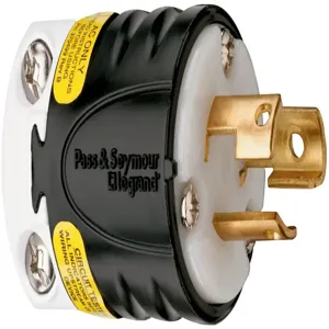 PASS AND SEYMOUR PSL515-PGCM Ground Continuity Monitoring Plug, Black And White, 15A, 125V | CH4DPZ