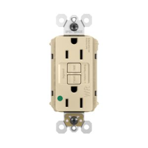 PASS AND SEYMOUR PT1597HGTRWRI GFCI Receptacle, Hospital Grade, Tamper Resistant, 15A | CH4GRX