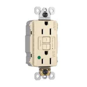 PASS AND SEYMOUR PT1597HGTRWRLA GFCI Receptacle, Hospital Grade, Tamper Resistant, 15A | CH4GRY