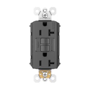 PASS AND SEYMOUR PT2097-BK GFCI Receptacle, 20A, 125V, Black | CH4HGZ