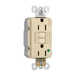 PASS AND SEYMOUR PT2097-HGNAI GFCI Receptacle, Isoltaed Ground, Hospital Grade, 20A, Ivory | CH4HEU