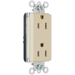 PASS AND SEYMOUR PT26252-LA Duplex Receptacle, 15A, 125V, Light Almond | CH4GUV