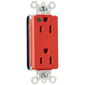 PASS AND SEYMOUR PT26262-HGRED Duplex Receptacle, 15A, 125V, Red | CH4GUK