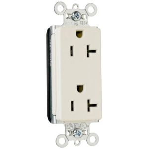 PASS AND SEYMOUR PT26352-I Duplex Receptacle, 20A, 125V, Ivory | CH4GVB