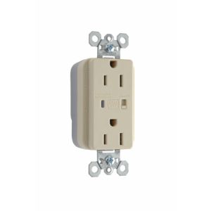 PASS AND SEYMOUR PT5262-ISP Extra Heavy Duty Duplex Receptacle, Surge Protective, Ivory | CH4GXP
