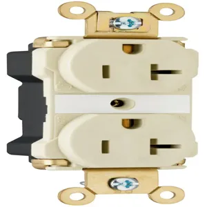 PASS AND SEYMOUR PT5362-AI Extra Heavy Duty Duplex Receptacle, Spec Grade, 20A, 125V, Ivory | CH4HCX