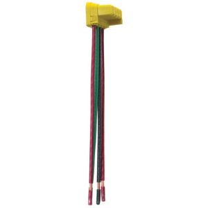 PASS AND SEYMOUR PTS6-SOL3-277 Switch Right Angle Connector, 3 Wire, 6 Inch Size, Solid | CH4HJK
