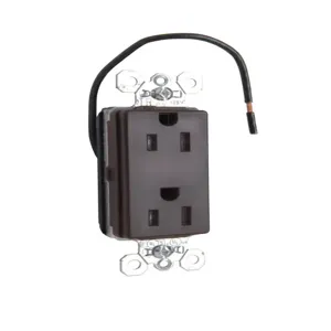 PASS AND SEYMOUR PTTR26262 Duplex Receptacle, 15A, 125V, Tamper Resistant, Brown | CH4HJW