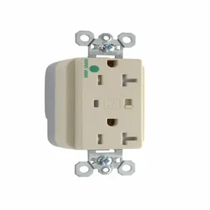 PASS AND SEYMOUR PTTR8300-ISP Tamper Resistant Duplex Receptacle, Hospital Grade, Surge Protective, Ivory | CH4HBD