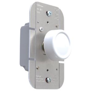 PASS AND SEYMOUR R1000-PWV Rotary Dimmer, 120V, White | CH4JMV