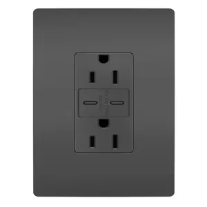 PASS AND SEYMOUR R26USBCCBK USB Charger Receptacle, Duplex, 15A | CH4HUA