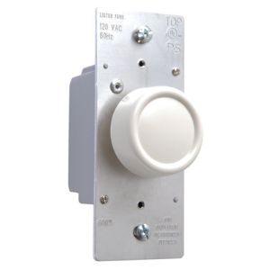 PASS AND SEYMOUR R600-WV Rotary Dimmer, 120V, White | CH4JMQ