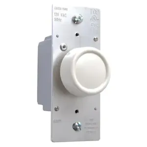 PASS AND SEYMOUR R600-LAV Rotary Dimmer, 120V, Light Almond | CH4JML