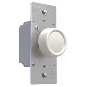 PASS AND SEYMOUR R600-PWV Rotary Dimmer, 120V, White | CH4JMR