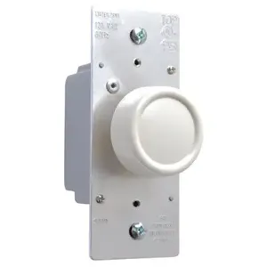 PASS AND SEYMOUR R603-PLAV Rotary Dimmer, 120V, Light Almond | CH4JMJ