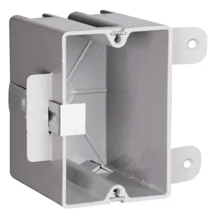 PASS AND SEYMOUR S1-18-B50 Stud Bracket Box, with Quick Click, 18 In-Cu, Wood/Steel Gray | CH4MZP