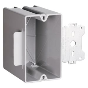 PASS AND SEYMOUR S1-22-S50 Stahlbolzenhalterungsbox, mit Quick Click, 22.5 In-Cu, Grau | CH4CQQ