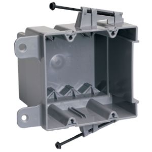 PASS AND SEYMOUR S2-35-RACS Screw Mount Steel Stud Box, with Quick Click, 35 In-Cu, Gray | CH4JPN