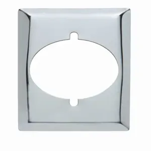 PASS AND SEYMOUR S384-C Wall Plate Receptacle Opening, 1 Gang, Chrome | CH4HQD