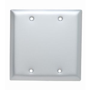 PASS AND SEYMOUR SA23 Blanko-Wandplatte, kastenmontiert, 2-fach, Aluminium | CH4BGX