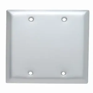 PASS AND SEYMOUR SA23 Blank Wall Plate, Box Mounted, 2 Gang, Aluminium | CH4BGX