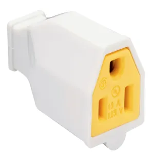 PASS AND SEYMOUR SA993WCC10 Straight blade connector, 15A, 125V, 3 Wire, Double Pole | CH4GRH