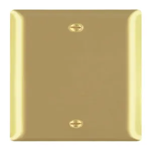 PASS AND SEYMOUR SB13 Blank Wall Plate, Box Mounted, 1 Gang, Brass | CH4BFU