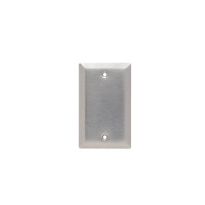 PASS AND SEYMOUR SL13 Blank Wall Plate, Box Mounted, 1 Gang, 430 Stainless Steel | CH4BFR