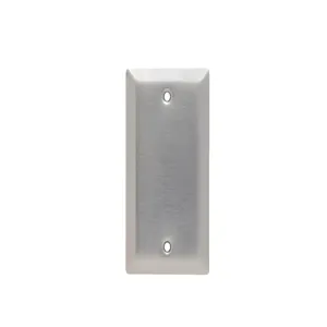 PASS AND SEYMOUR SL13 Blank Wall Plate, Box Mounted, 1 Gang, 430 Stainless Steel | CH4BFR