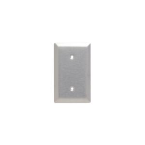 PASS AND SEYMOUR SL14 Blank Wall Plate, Strap Mounted, 1 Gang, 430 Edelstahl | CH4BHV