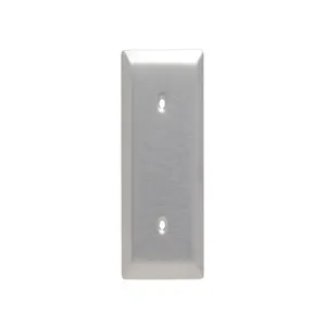 PASS AND SEYMOUR SL14 Blank Wall Plate, Strap Mounted, 1 Gang, 430 Stainless Steel | CH4BHV