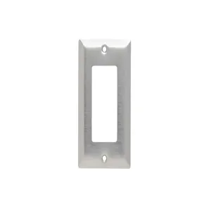 PASS AND SEYMOUR SL26 Decorator Opening Wall Plate, 1 Gang, 430 Stainless Steel | CH4CKV