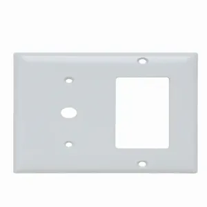 PASS AND SEYMOUR SP1226-W Combination Opening Wall Plate, 1 Telephone And 1 Decorator, 2 Gang | CH4BRC