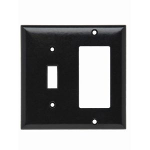 PASS AND SEYMOUR SP126-BK Toggle Switch And Decorator, 2 Gang, Black | CH4BNB