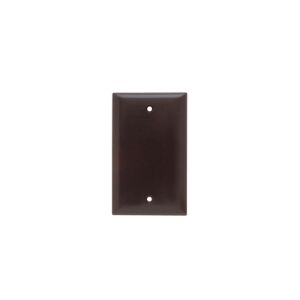 PASS AND SEYMOUR SP13 Blank Wall Plate, Box Mounted, 1 Gang, Brown | CH4BFV