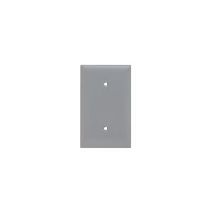 PASS AND SEYMOUR SP14-GRY Blanko-Wandplatte, Riemenmontage, 1 Gang, Grau | CH4BHY