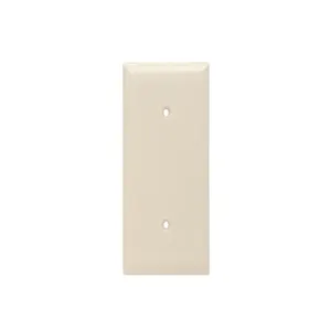 PASS AND SEYMOUR SP14-LA Blank Wall Plate, Strap Mounted, 1 Gang, Light Almond | CH4BJC