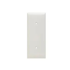 PASS AND SEYMOUR SP14-W Blank Wall Plate, Strap Mounted, 1 Gang, White | CH4BJF