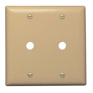 PASS AND SEYMOUR SP21-I Communication Plate, 2 Gang, Ivory | CH4CDC
