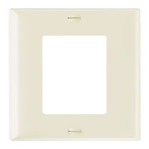 PASS AND SEYMOUR SP26-LA Decorator Opening Wall Plate, 1 Gang, Light Almond | CH4CLK