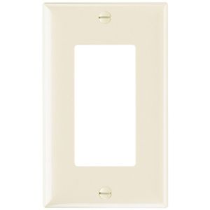 PASS AND SEYMOUR SP262-LA Decorator Opening Wall Plate, 2 Gang, Light Almond | CH4CPF