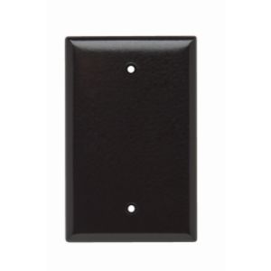 PASS AND SEYMOUR SPJ13 Blank Wall Plate, Box Mounted, 1 Gang, Brown | CH4BKB
