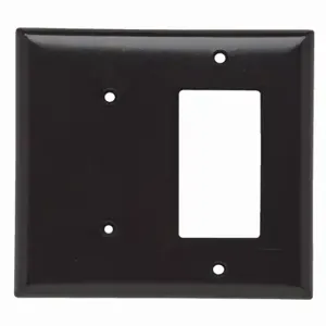 PASS AND SEYMOUR SPJ1426 Combination Opening Wall Plate, 1 Blank And 1 Decorator, 2 Gang | CH4BNF